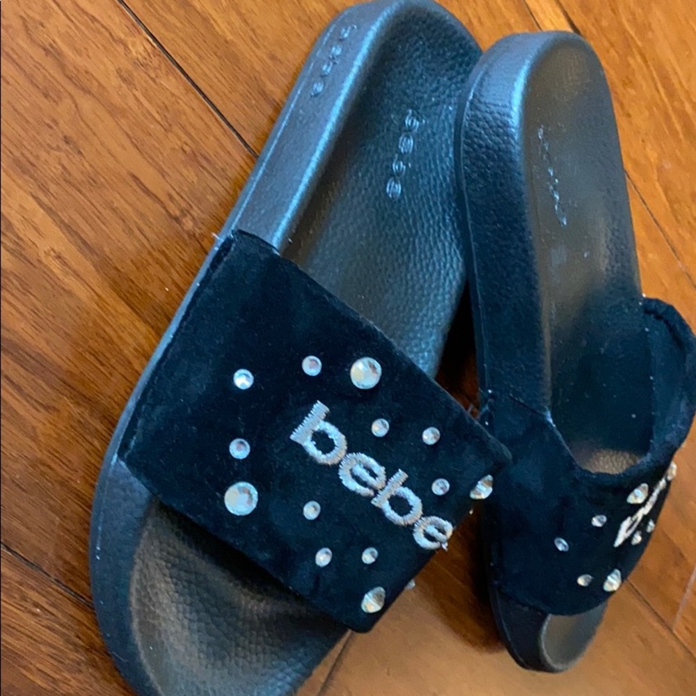 Black Jewel Bebe Slides - Picture 4 of 4